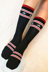Star Stripe High Sock